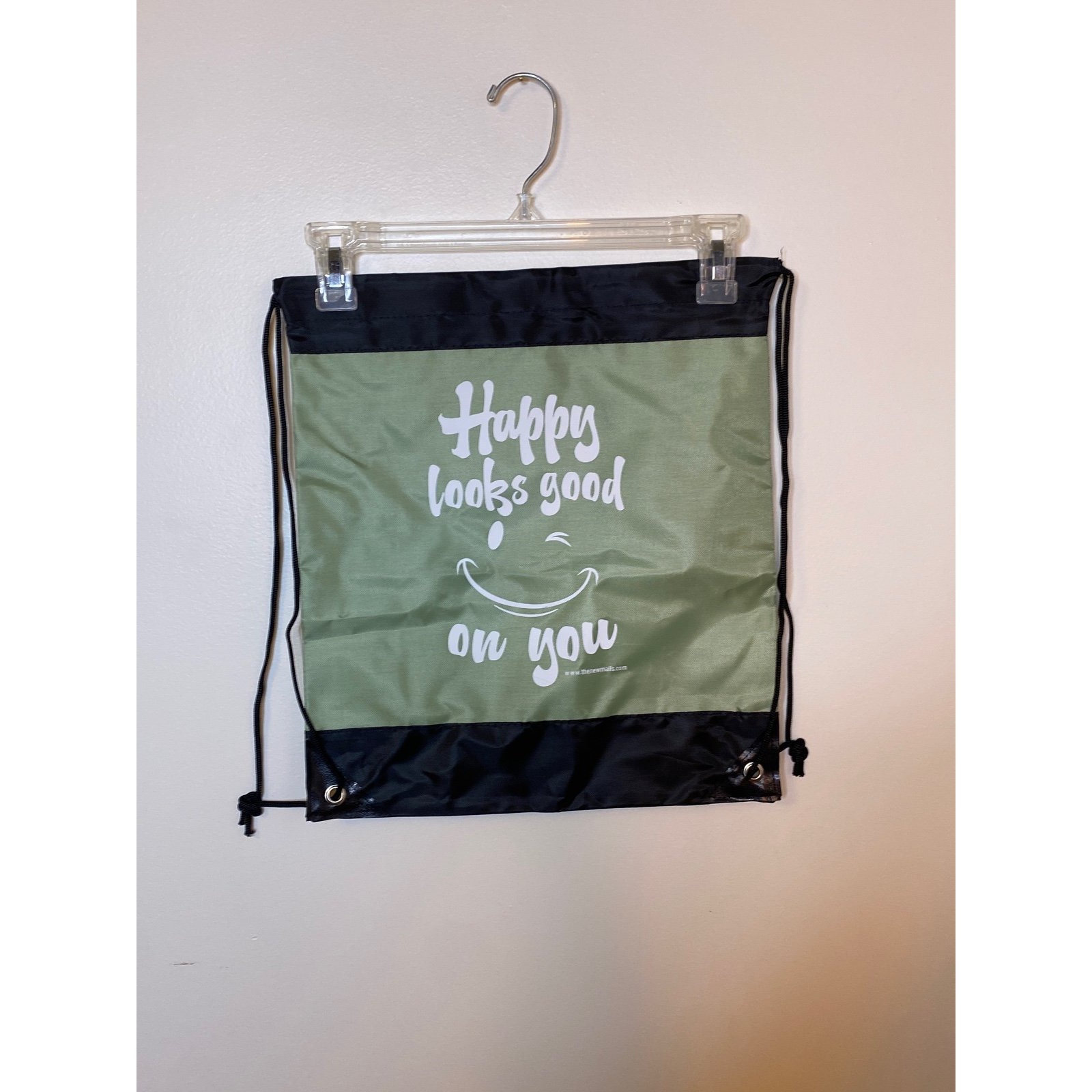 Happy Face Drawstring Backpack
